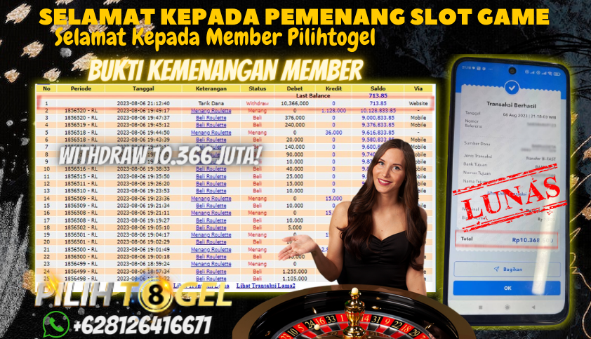 Bukti JP Casino Pilihtogel - Judi Roulette Online