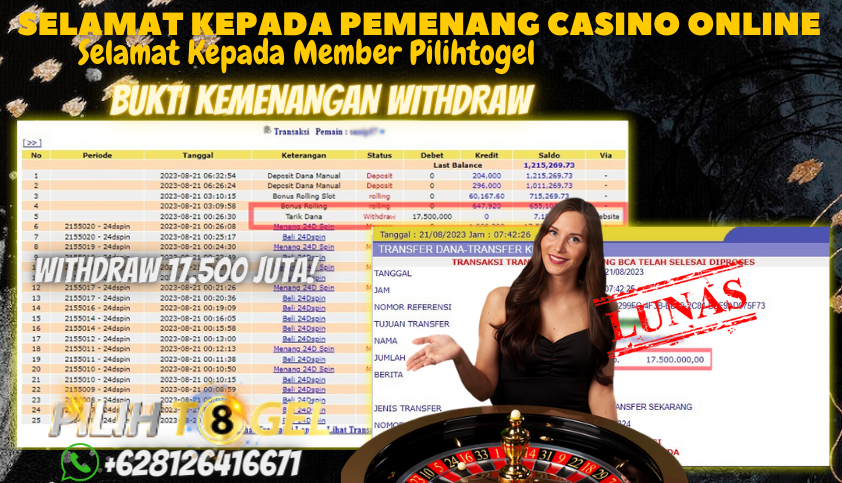 Bukti JP Live Casino - Roulette Online